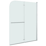 Vidaxl douchewand inklapbaar 2 panelen 95x140 cm esg