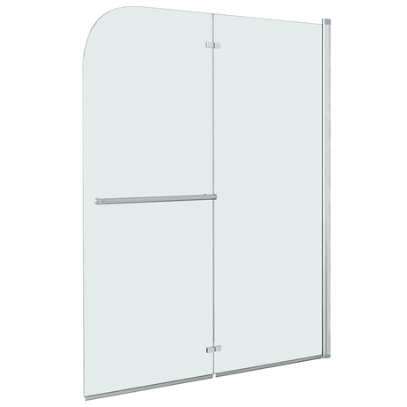 Vidaxl douchewand inklapbaar 2 panelen 95x140 cm esg