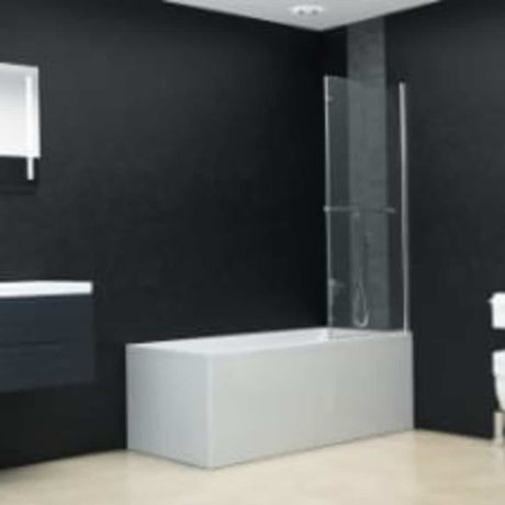 Vidaxl douchewand inklapbaar 2 panelen 95x140 cm esg