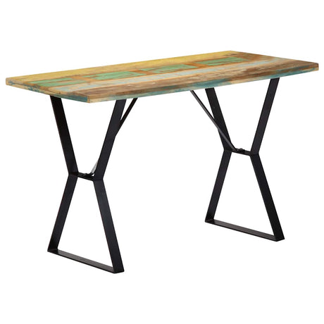Vidaxl eettafel 120x60x76 cm massief gerecycled hout