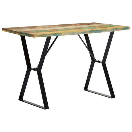 Vidaxl eettafel 120x60x76 cm massief gerecycled hout