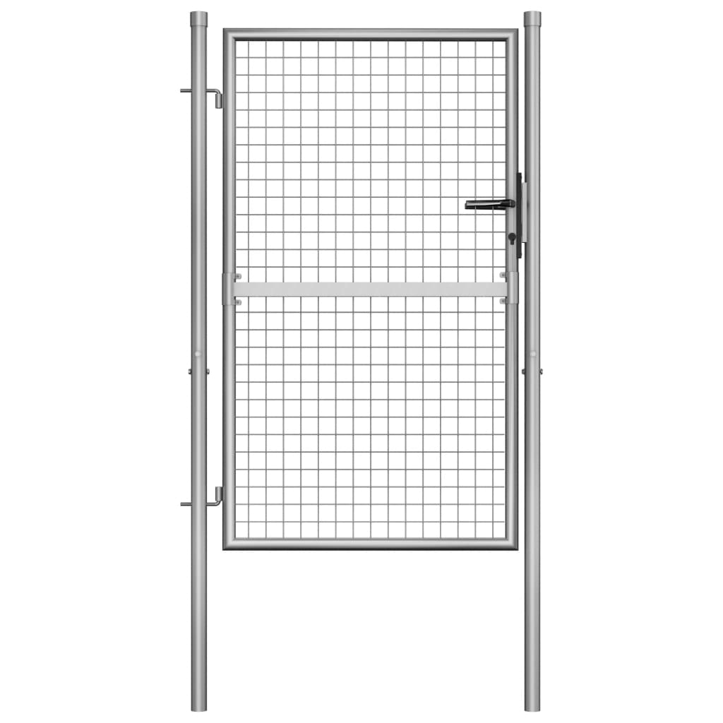 Vidaxl Port 105x175 cm verzinkter Stahl Silberfarben