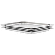 Vidaxl gastronormbakken 4 st gn 1 1 20 mm roestvrij staal