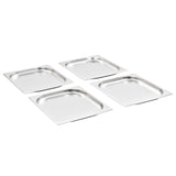 Vidaxl Gastronormbakken 8 PC Gn 1 2 20 mm de acero inoxidable