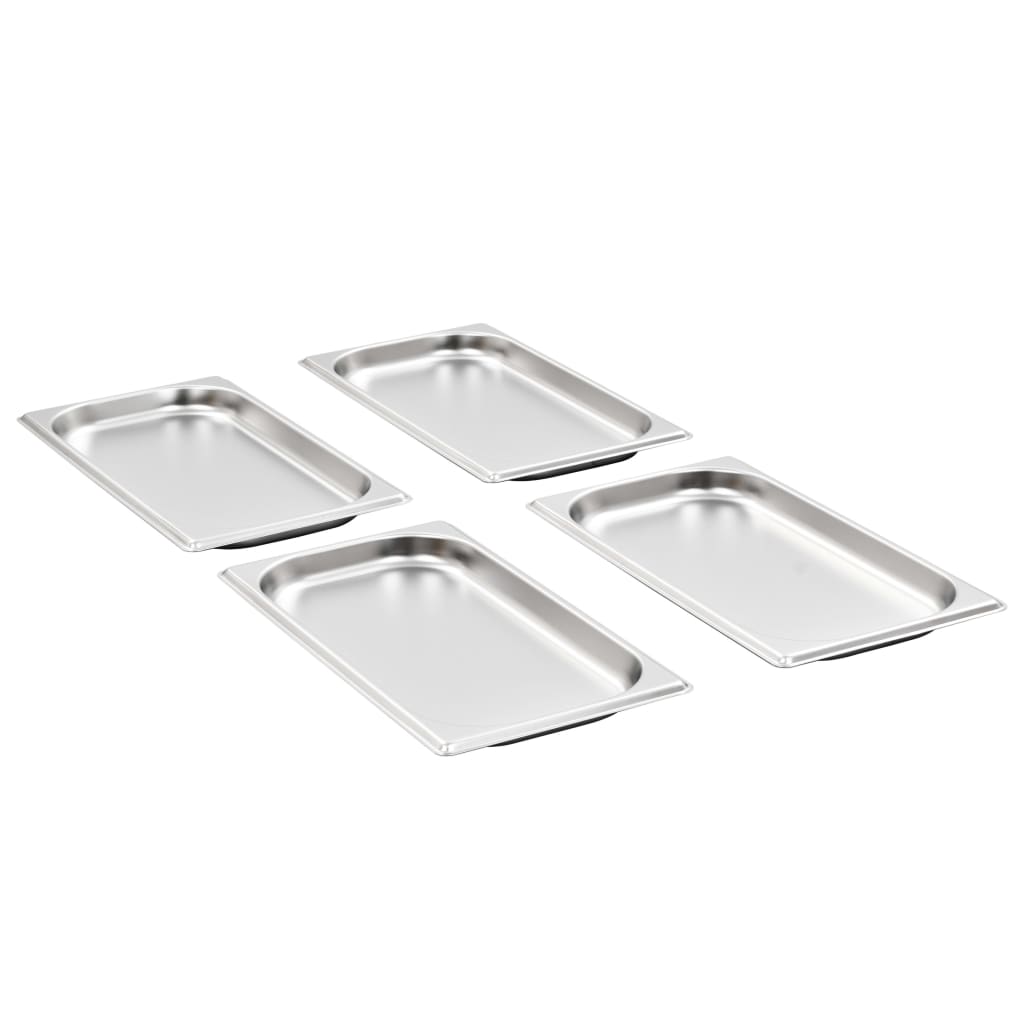 Vidaxl Gastronormbakken 12 PC GN 1 3 20 MM Rustfrit stål