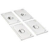 Tapa Vidaxl 4 PCS para Gn 1 3 Escamas Acero inoxidable