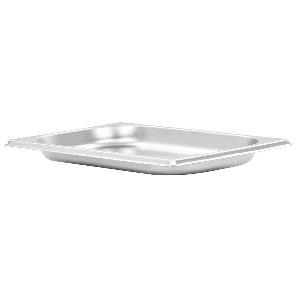 Vidaxl gastronormbakken 12 st gn 1 4 20 mm roestvrij staal