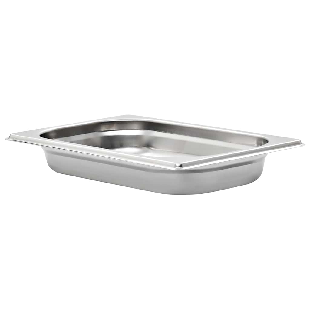 Vidaxl gastronormbakken 12 st gn 1 4 40 mm roestvrij staal