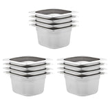 Vidaxl gastronormbakken 12 st gn 1 6 100 mm roestvrij staal