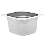 Vidaxl Gastronormbakken 12 PC GN 1 6 100 mm rustfritt stål