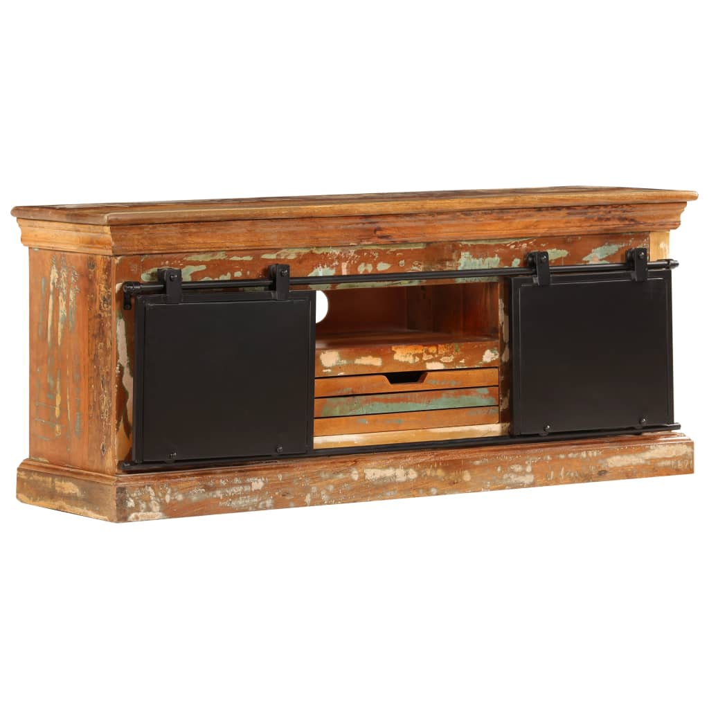 Vidaxl tv-meubel 110x30x45 cm massief gerecycled hout