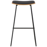 Vidaxl barstoelen 2 st kunstleer zwart