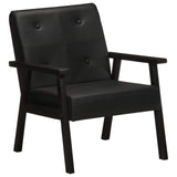 Vidaxl fauteuil echt leer zwart