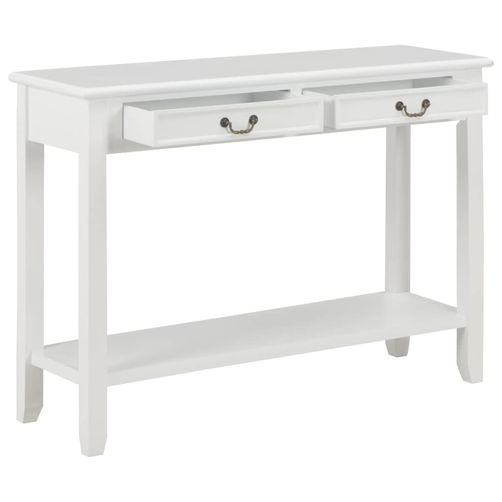 Vidaxl wandtafel 110x35x80 cm hout wit