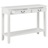Vidaxl wandtafel 110x35x80 cm hout wit