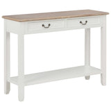 Vidaxl wandtafel 110x35x80 cm hout wit
