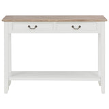 Vidaxl wandtafel 110x35x80 cm hout wit