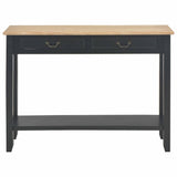 Vidaxl wandtafel 110x35x80 cm hout zwart