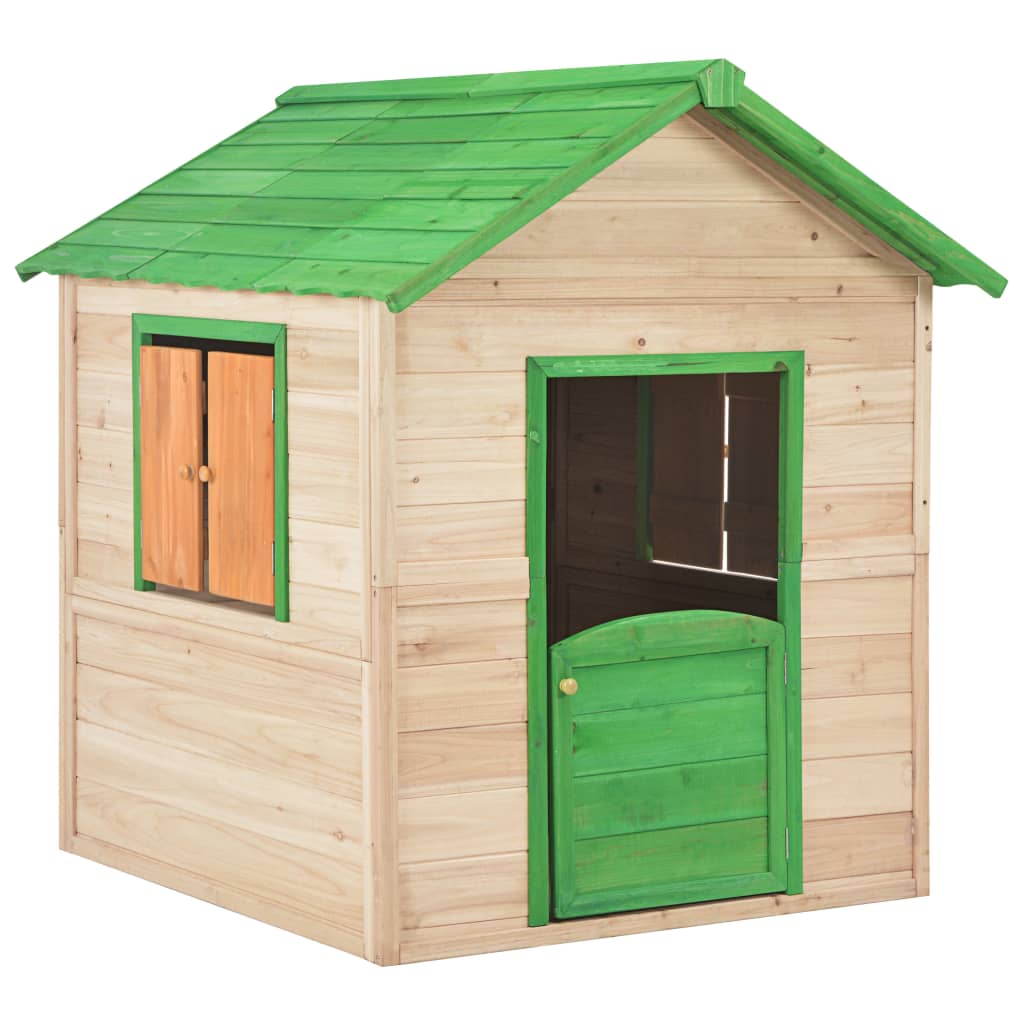 Vidaxl Children's Playhouse Vurenhout Green