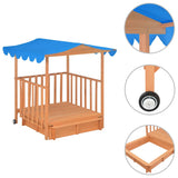 Vidaxl Children's Playhouse avec sandbox UV50 Pinewood Blue