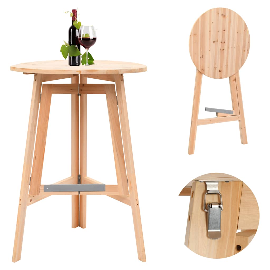 Vidaxl bartafel inklapbaar 78 cm vurenhout