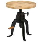 Vidaxl bijzettafel 45x(45-62) cm massief mangohout en gietijzer