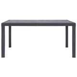 Vidaxl tuintafel 150x90x72 cm rattan-look kunststof bruin