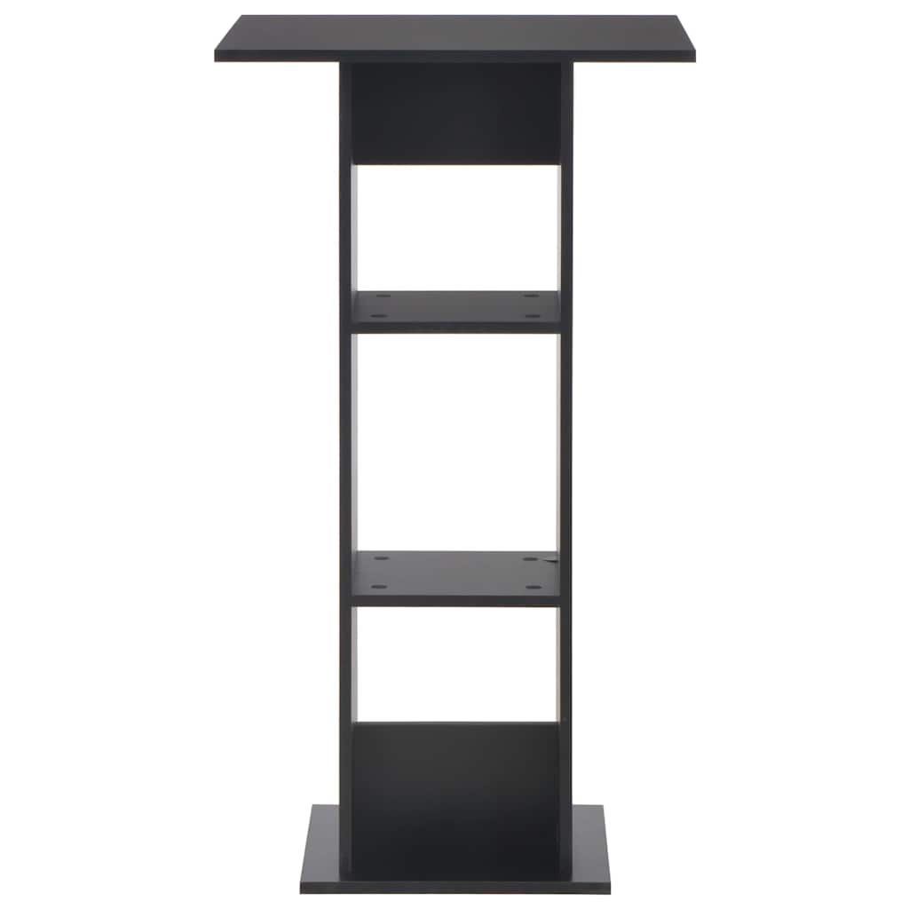 Vidaxl bartafel 60x60x110 cm zwart