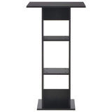 Vidaxl bartafel 60x60x110 cm zwart