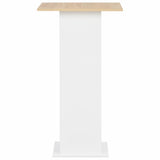 Vidaxl bartafel 60x60x110 cm wit en sonoma eikenkleurig