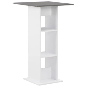 Vidaxl bartafel 60x60x110 cm wit en antracietgrijs