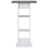 Vidaxl bartafel 60x60x110 cm wit en antracietgrijs