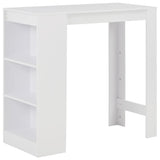 Vidaxl bartafel met schap 110x50x103 cm wit