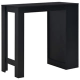Vidaxl bartafel met schap 110x50x103 cm zwart