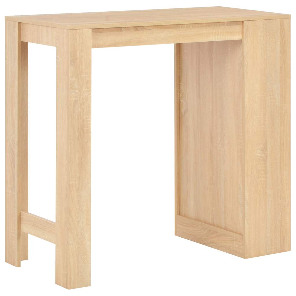 Vidaxl bartafel met schap 110x50x103 cm eikenkleurig