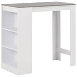 Vidaxl bartafel met schap 110x50x103 cm wit