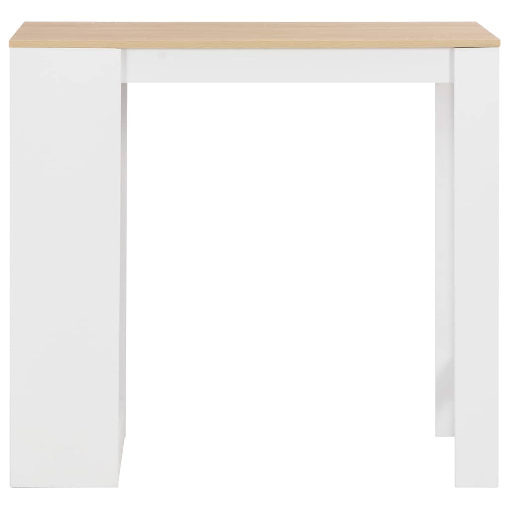 Vidaxl bartafel met schap 110x50x103 cm wit
