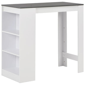 Vidaxl bartafel met schap 110x50x103 cm wit