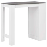 Vidaxl bartafel met schap 110x50x103 cm wit