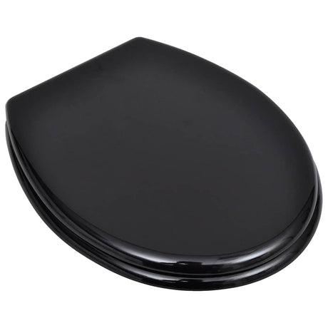 Vidaxl toiletbrillen met deksels 2 st mdf zwart