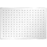 Vidaxl regendouchekoppen 2 st 30x40 cm roestvrij staal