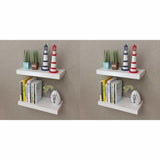 Vidaxl wandplanken 4 st 40 cm wit