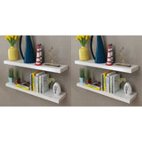 Vidaxl wandplanken 4 st 80 cm wit