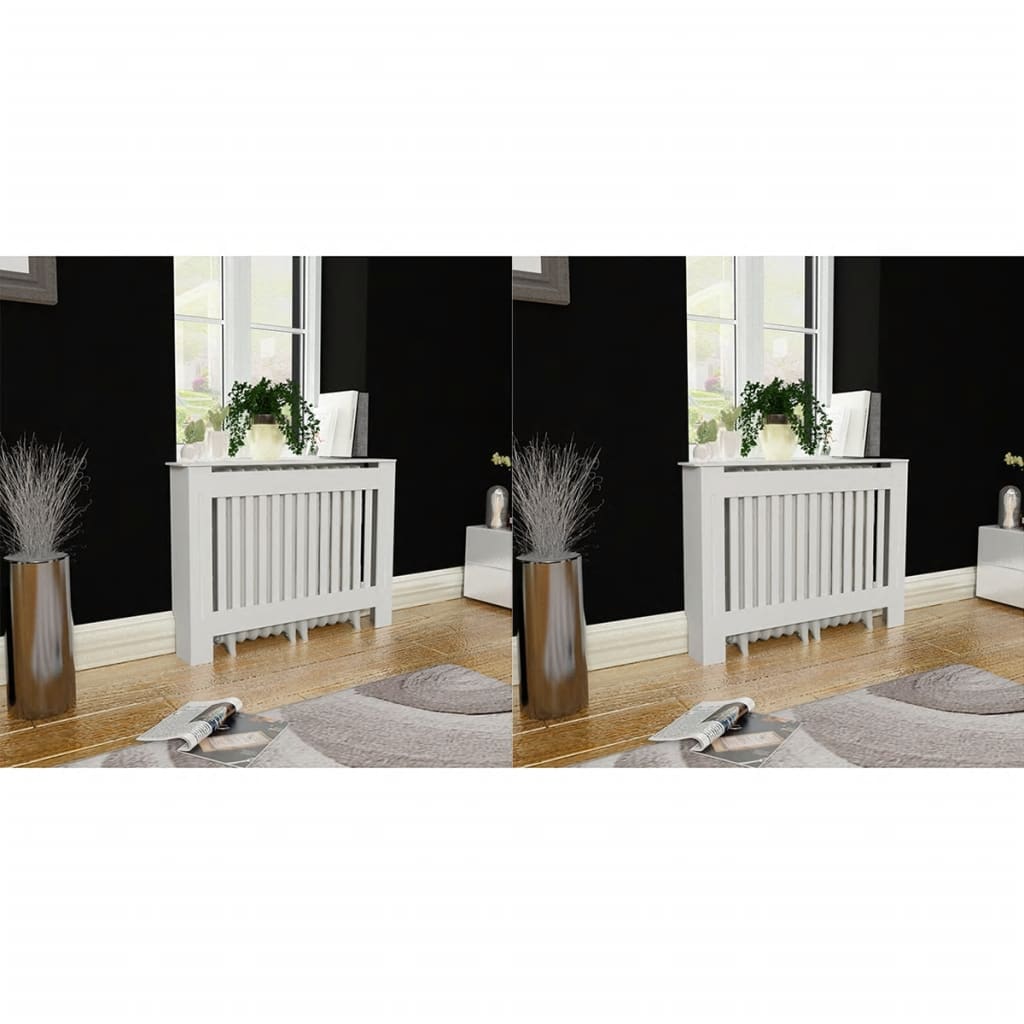 Vidaxl Radiatorom Construction 2 St 112 cm MDF White