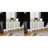 Vidaxl Radiatorom Construction 2 St 152 cm MDF White