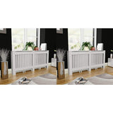 Vidaxl radiatorombouw 2 st 172 cm bewerkt hout wit