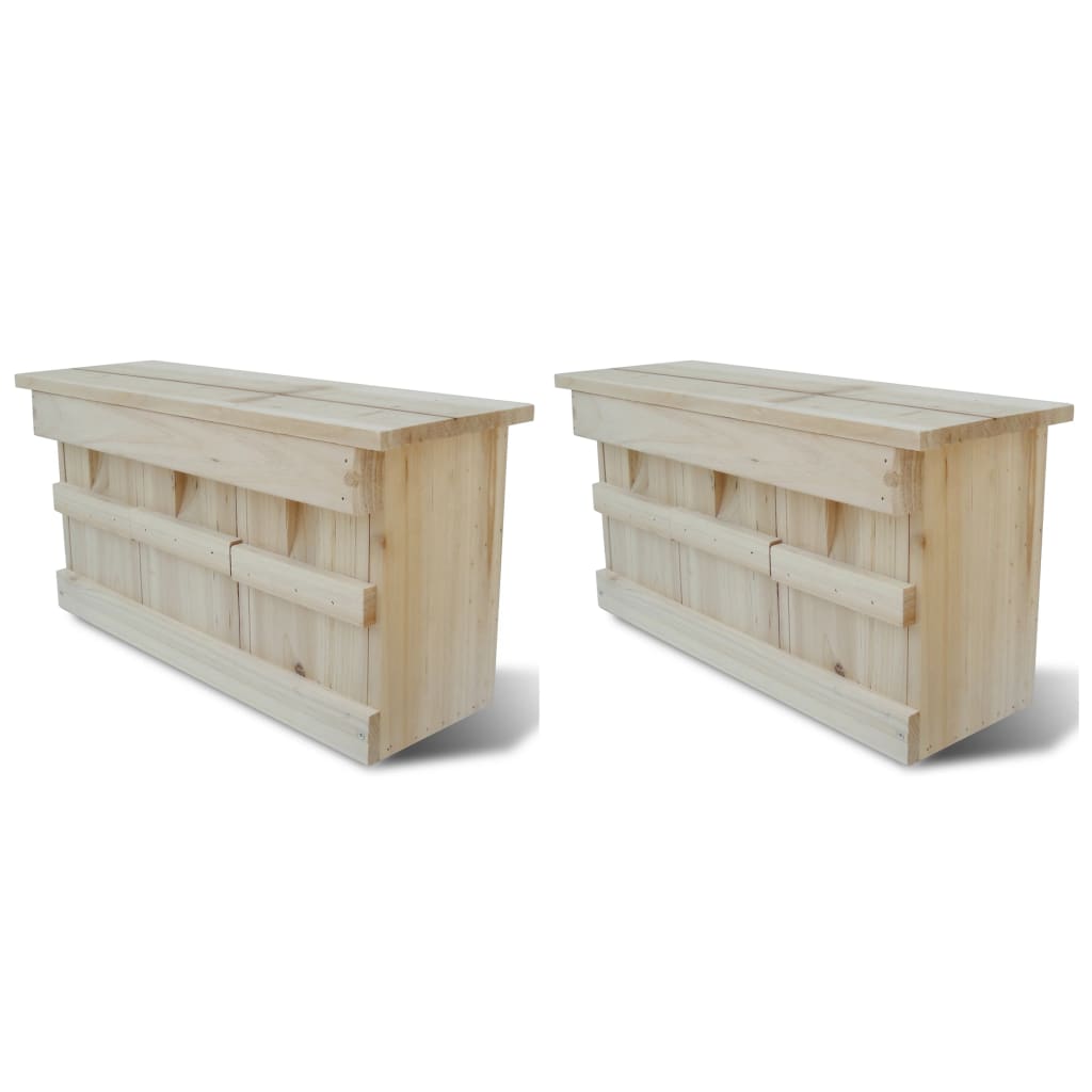 Vidaxl Muszenhuizen 2 st 44x15.5x21.5 cm Holz