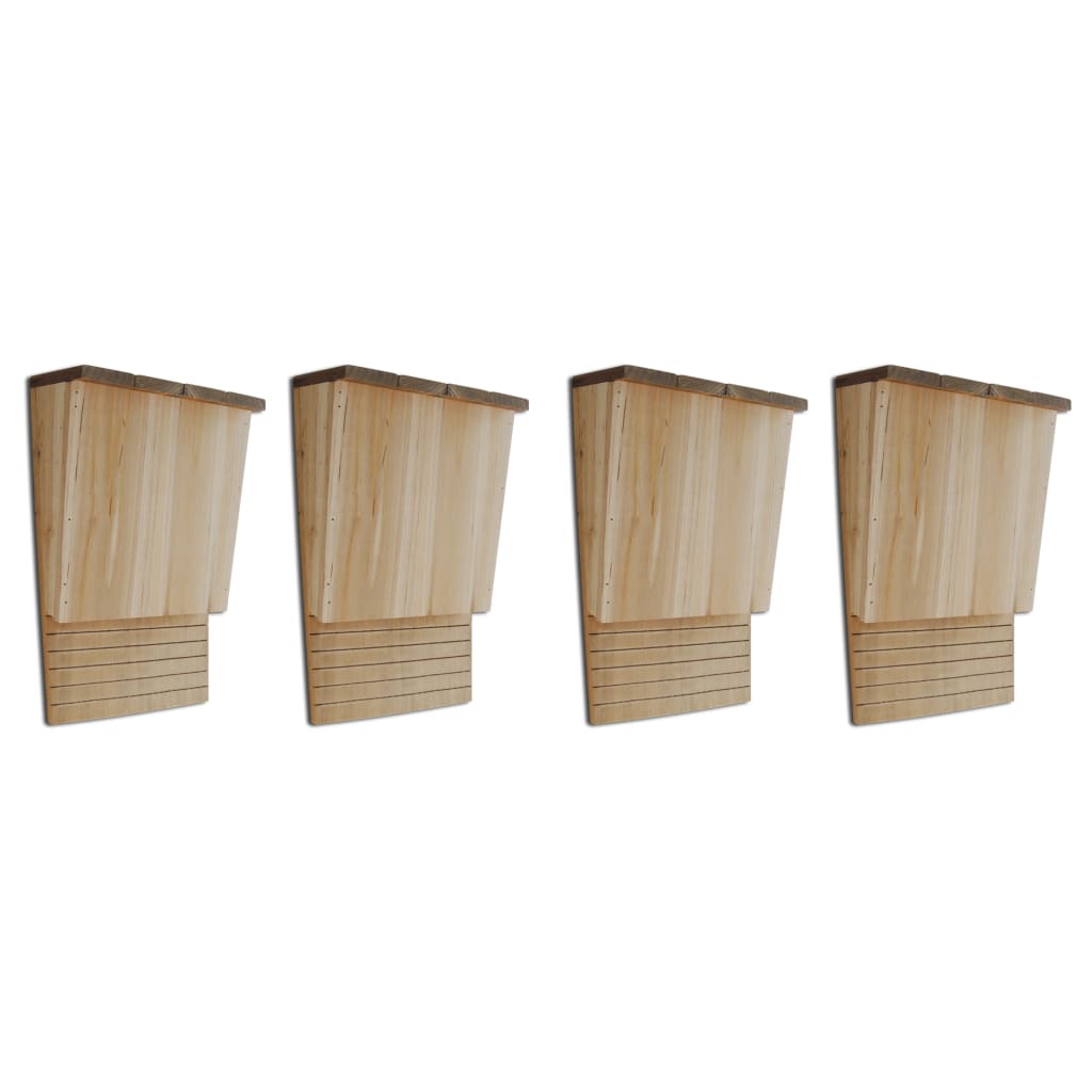 Vidaxl Fliedermais Cabinetten 4 PCS 22x12x34 cm Holz