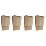 Vidaxl Fliedermais Cabinetten 4 PCS 22x12x34 cm Holz