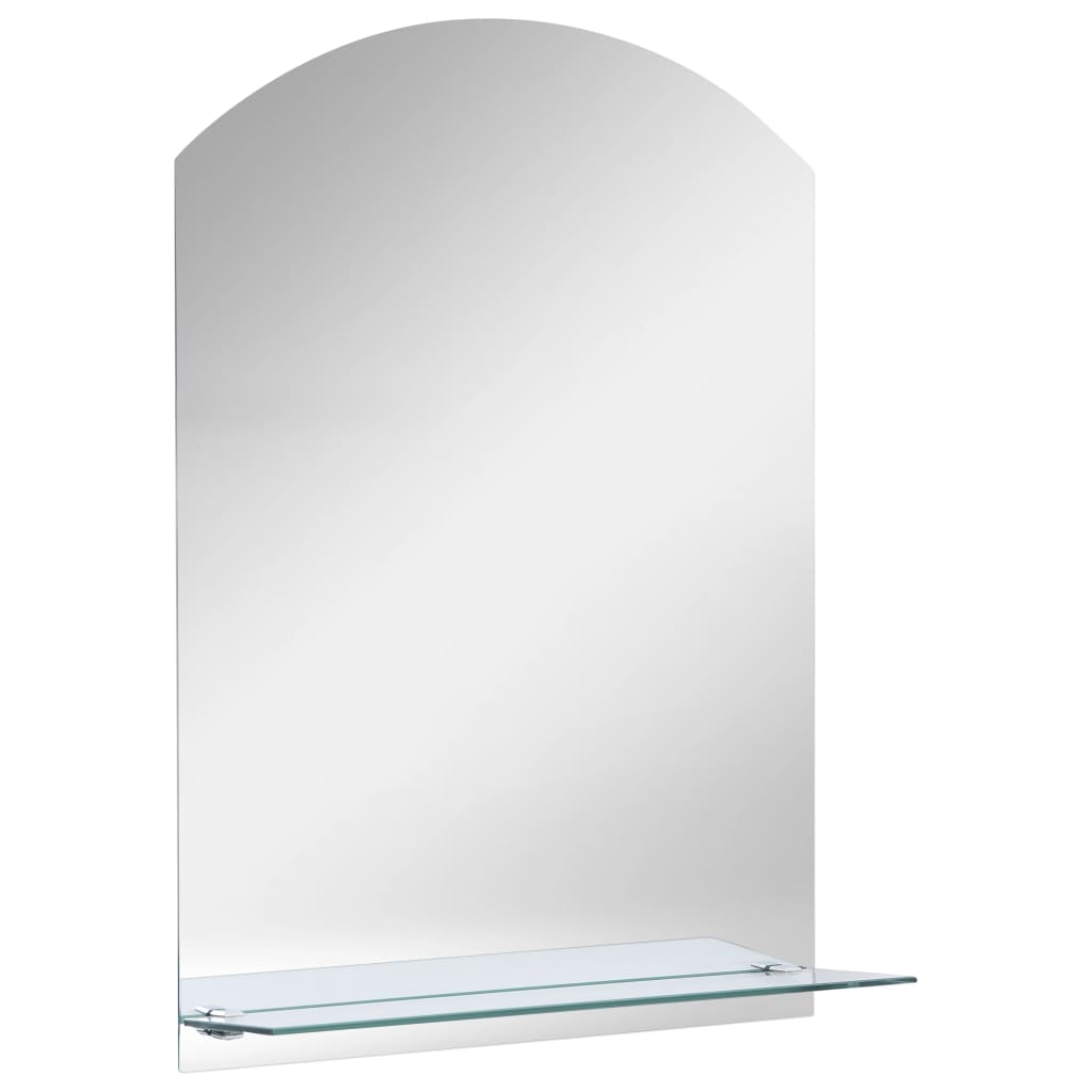 VidaXL wall mirror with shelf 20x40 cm hardened glass